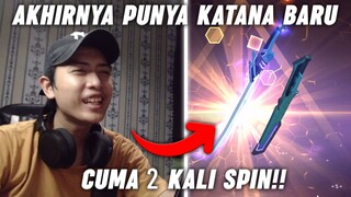 YUHUU! PUNYA KATANA BARU NIH BOSS!