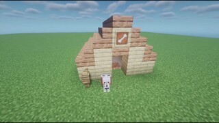 Minecraft: Dog House Build Tutorial #Shorts