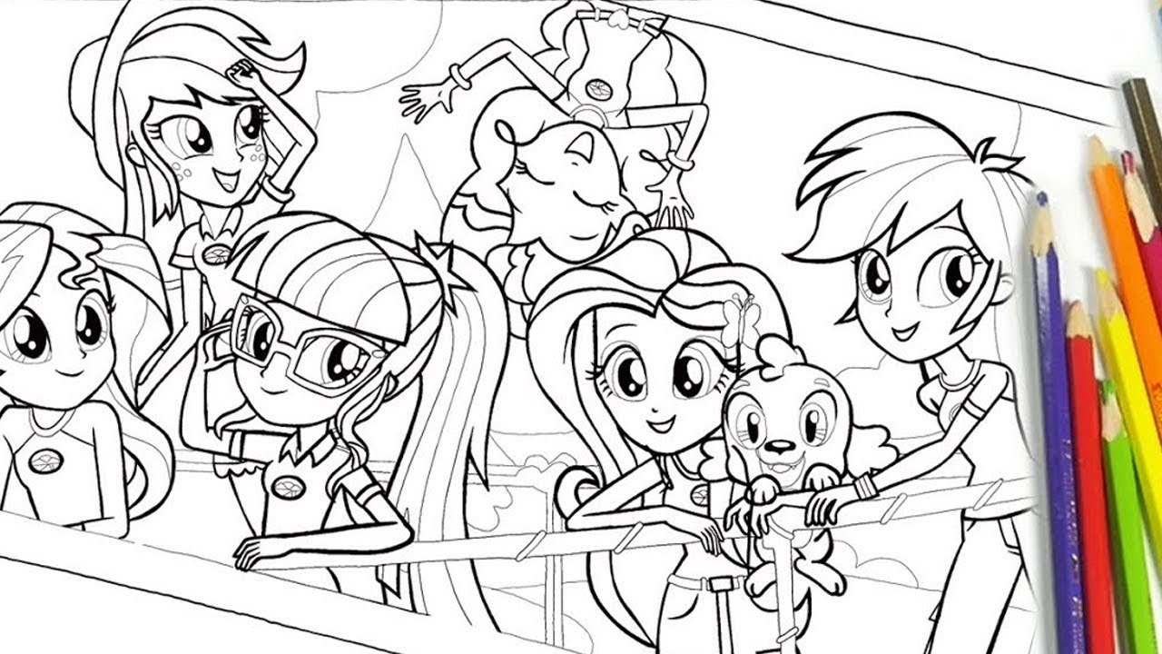 Coloring Pages Of My Little Pony Equestria Girls Rainbow Dash