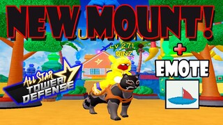 NEW MOUNT AND BROKEN EMOTE - ALL STAR TOWER DEFENSE