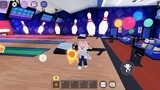 playing bowling at livetopia on Roblox