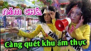 Năm Chà quẩy cực sung cáng quét nhiều món ăn ngon tại khu ẩm thực chợ đêm đầm sen Square