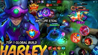 Harley Epic Comeback!! Top 1 Global Build Emblem Rotation & Combo - MLBB