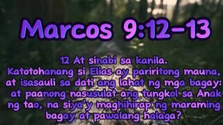 Bible verses tagalog version po Marcos 9:12-13