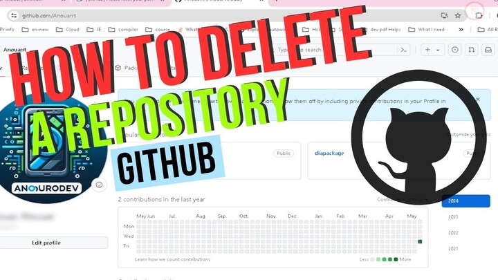 How to delete a repository in GitHub 2024