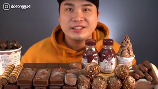 Thánh ăn hàn quốc mukbang ăn  sô cô la cực ngon