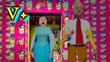 SpongeBob Grandpa loves Elsa Granny | V+ Games