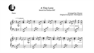 "A Tiny Love" - Sword Art Online OST (Piano Sheet Music)