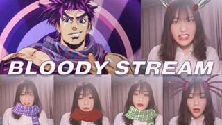 同时COS三个角色唱老东西的OP-女版BLOODY STREAM-JOJO乔瑟夫OP-劣质画工不要喷我