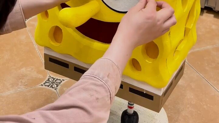 Homemade SpongeBob Storage Cabinet, super detailed tutorial is here~