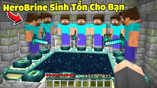 Minecraft Nhưng Herobrine Sinh Tồn Cho Bạn