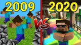 มายคราฟ ปี2009 VS ปี2020!! (Minecraft Evolution)