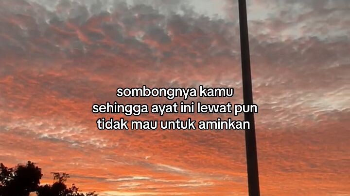 Sombongnya kamu