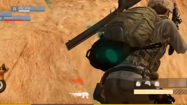 [Game][PUBG]Glider And M249 Fight