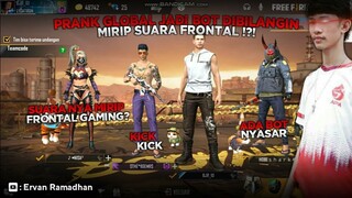 😱 PRANK GLOBAL PAKE SUARA OJI FRONTAL GAMING ‼️ PAKE PAKAIAN BOT HAMPIR DI KICK ‼️