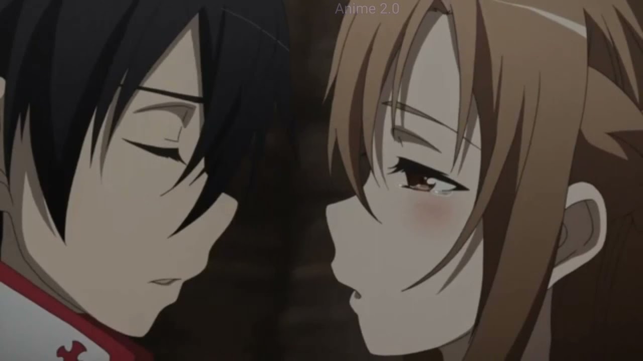Kirito and Asuna first kiss | Sword Art Online | Anime  - Bilibili