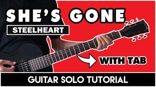 She's Gone - Steelheart Intro + Main Solo Tutorial (WITH TAB)