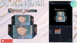 3D SHAPE + 3D TEXT TUTORIAL | ALIGHT MOTION (PRESET)