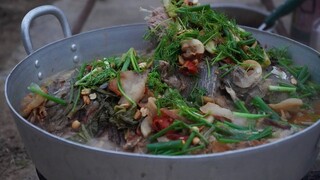 Ẩm Thực MN - Cách Làm Cá Chép Om Dưa (4KG) - Braised Pickled Carp Recipe | MN Food Travel