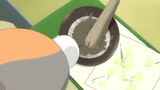 Đôi tay của Natsume thật khéo léo, làm ra những chiếc bát sứ nhỏ có vẽ Sansan trên đó