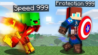 OVERSPEED Speedrunner VS OVERPROTECT Hunter in Minecraft - Maizen