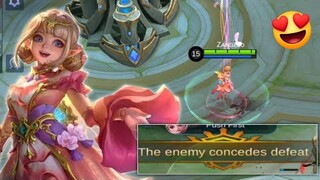 USE THIS SKIN FOR EASY WIN🔥 ANGELA - FLORAL ELF GAMEPLAY - MOBILE LEGENDS BANG BANG