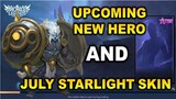 JULY STARLIGHT SKIN & UPCOMING NEW HERO | Mobile Legends: Bang Bang!