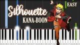 Silhouette - KANA-BOON (NARUTO SHIPPUDEN OP. 16) | EASY Piano Tutorial