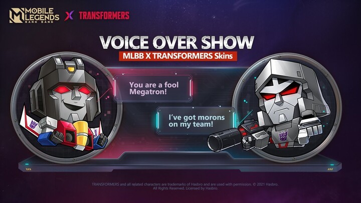 Voice Over Show | MLBB X Transformers | Mobile Legends: Bang Bang
