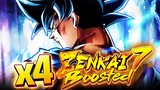 (Dragon Ball Legends) 4x ZENKAI 7 BUFFED LF ULTRA INSTINCT GOKU! LITERAL GOD OF DAMAGE!