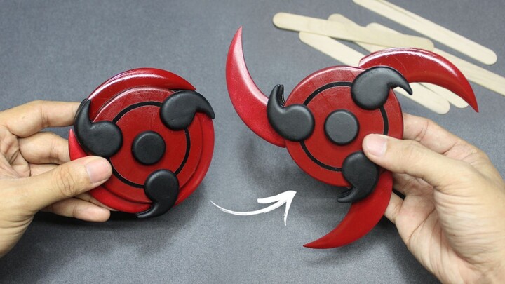 Make a Cool (Sharingan) Shuriken from Popsicle Sticks - Easy DIY Tutorial