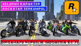 GTA 5 | KONVOI 17AN DAN MENYANYIKAN LAGU INDONESIA RAYA #MERDEKA