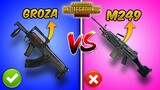 Groza vs M249 (PUBG MOBILE) Ultimate Weapon Comparison Guide/Tutorial