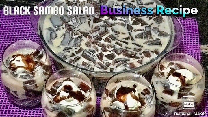 BLACK SAMBO SALAD |BUSINES RECIPE | GELATIN RECIPE |Viv Quinto