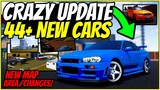 HUGE UPDATE 44+ NEW CARS!! - NEW MAP AREA/LIMITED CARS?!  - Greenville Roblox