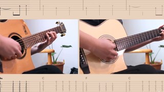 [Gitar fingerstyle klasik] OST "Pirates of the Caribbean" "He's a pirate" | Belajar sendiri gitar | 