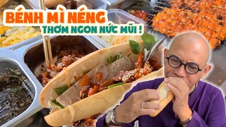 Color Man khâm phục xe BÉNG MÌ NÉNG của cặp vợ chồng trẻ với món thịt nướng siêu ngon|Color Man Food