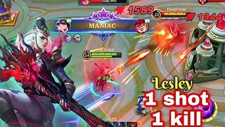 LESLEY 1 SHOT 1 KILL = AUTO MANIAC🤯COLLECTOR  SKIN POWER!🔥Falcon Mistress❤️