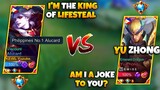 YUZUKE VS TOP 1 GLOBAL YU ZHONG! 😱 | WHO IS THE KING OF LIFESTEAL?! | (INTENSE LIFESTEAL BATTLE!!🔥)