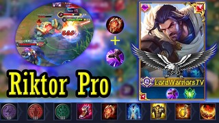 rov riktor support riktor gameplay aov riktor build