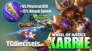 Karrie Wheel of Justice Gameplay | S23 New Elite Skin Karrie | Top Global Karrie Gameplay ~ MLBB