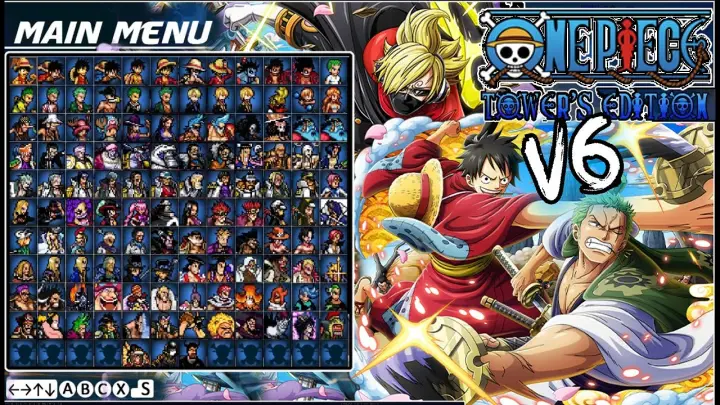 DOWNLOAD!! ONE PIECE JUS V6 - All CHARACTERS (MUGEN/ANDROID/PC)-2022