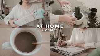 vlog #28 🏡 วาดรูป, ทำโกโก้เย็น, ปลูกต้นไม้ | mackcha