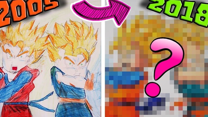 How well can I draw Son Goten and Torankusu 13 years later?