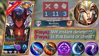 NEW DYRROTH BEST 100% BRUTAL ONE SHOT CRITICAL BUILD INSTANT DELETE!! | NARAKA FLAME COMING SOON🔥