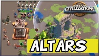 HOW IMPORTANT ARE THE ALTARS - XP, BUFFS, GUARDIANS & BONUS | Rise of Civilizations #65