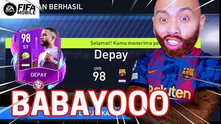 RANCAK BANA! DEPAY OVR 98 TERLALU GG PEMIRSA - FIFA Mobile 2022 Indonesia