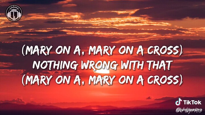 Mary on a cross