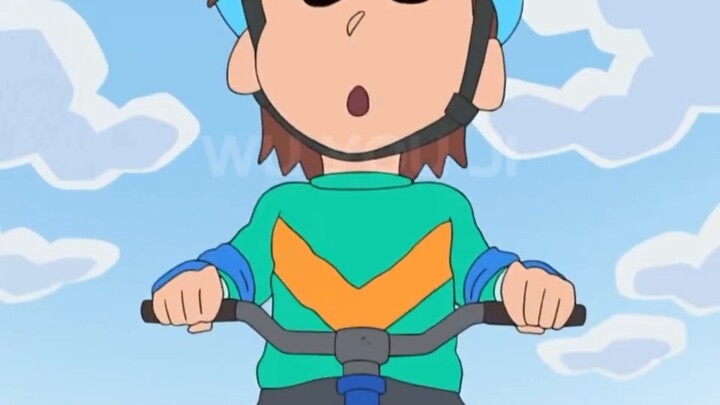 "Shin-chan: Do you want to compete with the concept god in sledding? Interesting" #CrayonShin-chan #