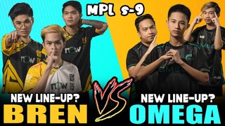 New Line-up OMEGA vs. New Line-up BREN?? MPL S-9 Team in Rank ~ Mobile Legends